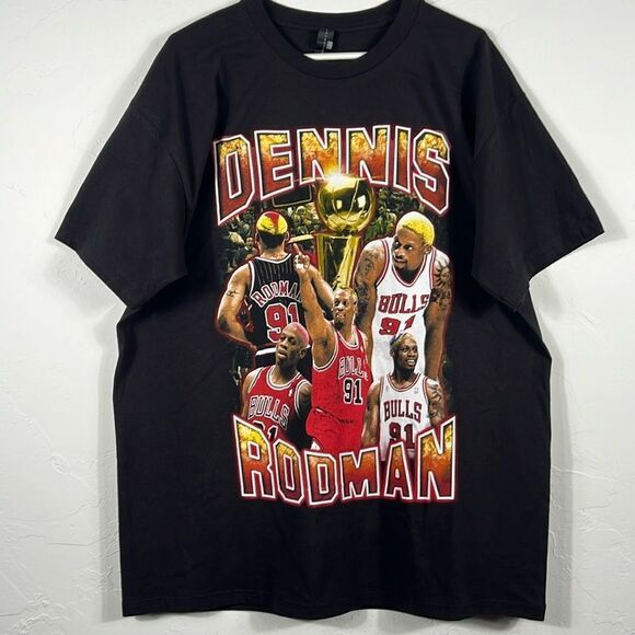 🔥🏀 “NEW” DENNIS RODMAN NBA Basketball Rap Tee Men Sz XL - Never Worn - “RARE” - Picture 1 of 6